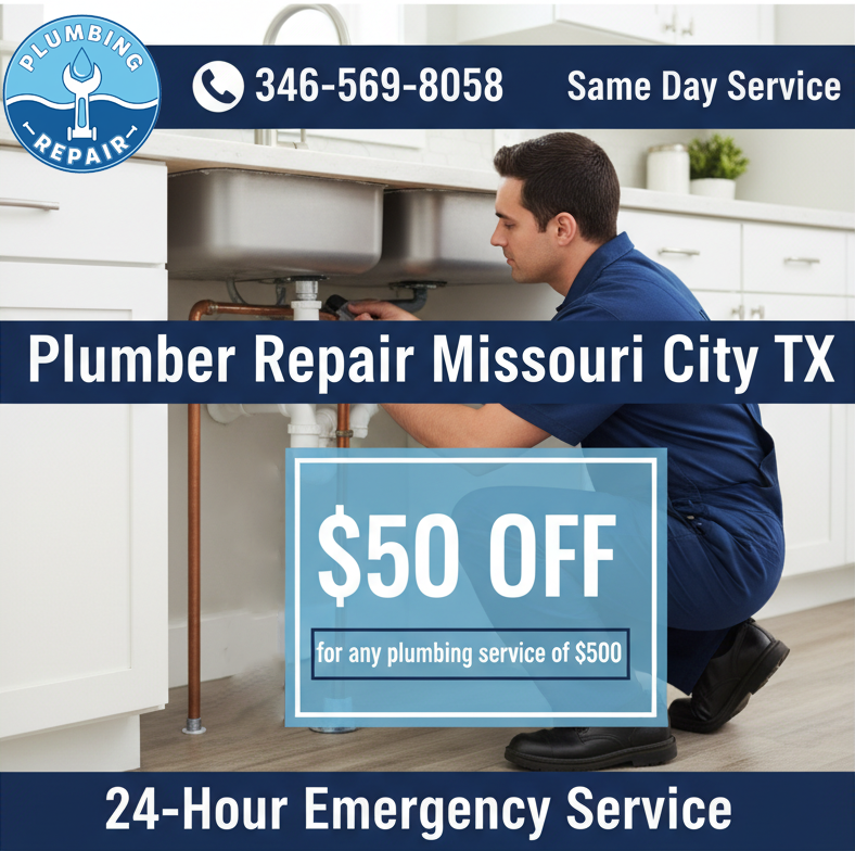 Plumbing Discount Coupon Missouri City TX